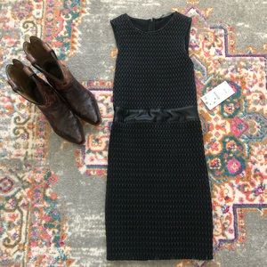 Zara Leather Sheath Dress NWT Small